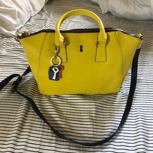 Bright yellow handbag